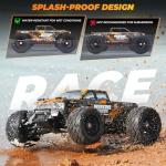 HAIBOXING 1:18 Scale RC Monster Truck 18859E, 2.4GHz Remote Control Fast RC Car 36km/h 4WD Off-Road Water-Resistant Electric Powered Vehicle with Dual Batteries, Ideal for Kids and Adults