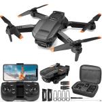 Drone with Camera for Adults - 1080P HD FPV Foldable Mini RC Quadcopter, 2 Batteries (Extended Flight Time), Gesture Control, 90° Adjustable Lens, Headless Mode, Altitude Hold, 3D Flip & Carrying Case