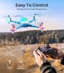 SYMA Mini Drone for Kids 8-12, RC Helicopter with Detachable Arms Altitude Hold and Headless Mode, Quadcopter with 7-Color Light, 2 Batteries and Remote Control, Easy to fly Gifts Toys for Boys Girls