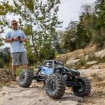 Axial RC Truck UTB18 Capra 4WS 1/18th 4x4 RTR (Comes with Everything Needed to Run), Blue, AXI-1750T1