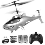 DEERC RC Helicopter for Kids, Remote Control Helicopter, Unique Design Shark Toy Helicopter with 26 Mins Flight (2 Batteries), LED Lights, Altitude Hold, Birthday Idea for Boys 8-12