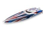 Traxxas TRA103076-4-RED Spartan SR 36" Brushless Boat, Red