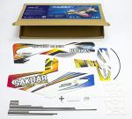 Viloga Upgrade 3D EPP Plane Sakura Aerobatic Flying Airplane, 420mm Durable Foam RC Plane Kit to Build for Adults (KIT+Motor+ESC+Servo, EPP Sakura, Not Including TX&RX or Battery)