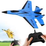 JUDUNA 2026 New Remote Control Airplane, Gravity Glider Foam RC Fighter 360° Remote Control Glider Airplanes with Lights Airplane Model (Blue)