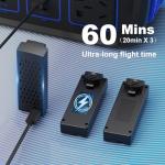 Drone with Camera for Adults 4K, Brushless Motor Drones for Kids Beginners, 60 Mins Flight, 130° Lens, FPV Foldable RC Quadcopter, Gesture Photography, Toys Gifts for Teen Boys Girls, Black