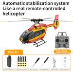 captainrc C190 H145 RC Helicopter 1:30 2.4G 6CH Single Rotor Helicopter with 6-axis Gyroscope and Dual Brushless Motors,Adult Remote Controlled Airplane Model (Yellow)