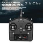 FunXylophy WL K170 Black Hawk RC Helicopter, 2.4G 4CH Flybarless 6-Axis Gyroscope Altitude Hovering RC Military Helicopter with Display Stand and Apron Takeoff Landing Pads (RTF Version)