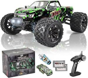 1:18 Scale All Terrain RC Cars, 40 KPH High Speed 4WD Remote Control Car with 2 Rechargeable Batteries, 4X4 Waterproof Off-Road Monster Truck, 2.4GHz Electric Vehicle Toys Gifts for Kids and Adults