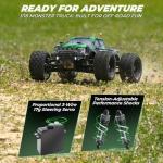HAIBOXING 1:18 Scale RC Truck 18859E, 4X4 Off-Road Vehicle with Speeds up to 36km/h, Hobby Grade 2.4GHz Remote Control, Water-Resistant Electronics, Two 7.4V Li-Po Batteries for Extended Playtime