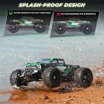 HAIBOXING 1:18 Scale RC Truck 18859E, 4X4 Off-Road Vehicle with Speeds up to 36km/h, Hobby Grade 2.4GHz Remote Control, Water-Resistant Electronics, Two 7.4V Li-Po Batteries for Extended Playtime
