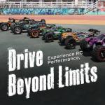 HAIBOXING 1:18 Scale RC Truck 18859E, 4X4 Off-Road Vehicle with Speeds up to 36km/h, Hobby Grade 2.4GHz Remote Control, Water-Resistant Electronics, Two 7.4V Li-Po Batteries for Extended Playtime