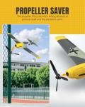 VOLANTEXRC RC Plane, 4 Channel Remote Control Airplane BF109 Fighter RTF with Aileron, Gyro, Aerobatics & 3 Modes Easy to Fly, Hobby Radio Controlled Aircraft for Beginners & Adults (Yellow)