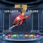 Dwi Dowellin RC Helicopter, Remote Control Helicopter Toy for Kids with 26 Mins Flight(2 Batteries),8 Light Modes,Easy Control for Boys Girls Age 8-12(Red)