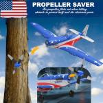LEAMBE RC Plane 4 Channel Remote Control Airplane with 3 Modes - Ready to Fly Upgrade P51 RC Airplane for Beginners Adult with Xpilot Stabilization System & One Key Aerobatic Blue-Red