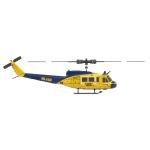 Helidirect RC ERA C032 Huey UH1 6CH Gyro Stabilized RC Aircraft with Altitude Hold & Optical Sensor, 3D RC Helicopter RTF for Beginners, Adults Upgraded Transmitter (Yellow W/o Weapons (ERA-C032-Y))