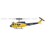 Helidirect RC ERA C032 Huey UH1 6CH Gyro Stabilized RC Aircraft with Altitude Hold & Optical Sensor, 3D RC Helicopter RTF for Beginners, Adults Upgraded Transmitter (Yellow W/o Weapons (ERA-C032-Y))