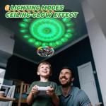 Mini UFO Drone for Kids – RC Plane Flying Airplane Toy Remote Control Helicopter with LED Lights, Auto Hover, 2 Batteries(14 Min Flight)