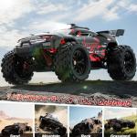 Remote Control Car 1:18 All Terrain RC Cars, 40 KPH High Speed Remote Control Truck, 4WD Electric Vehicle, Off-Road RC Truck with 2 Rechargeable Batteries, 2.4Ghz Remote Control Car for Kids & Adults