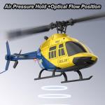 Ssccgym A60 206 Remote Controlled Helicopter Aircraft Plane 4CH RC Heli Aileronless 1/42 Scale 6-Axis Gyroscope Altitude Hovering Optical Flow Position 2Batteries for Adults Beginners/Grey