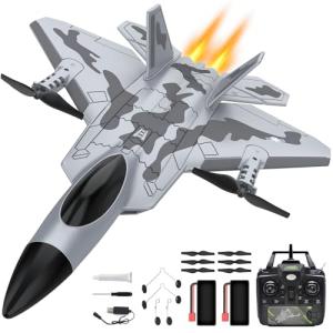 AIGIMU 4CH RC Airplane, RC Plane That Can Vertical Take Off, F-22 Remote Control Airplane with Xpilot Stabilization System & Aerobatic, Remote Control Plane for Experts Adults Kids Boys