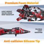 BEZGAR HQ057X RC Fighter Airplane丨Mini Drone Remote Control Jet Plane Stunt Drone for Adults & Kids Toy with Light Gift for Kids Beginner Red