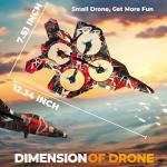 BEZGAR RC Plane, Foam Remote Control Airplane, Drone for Kids, RC Aircraft for Boys and Girls, Fighter Jet Helicopter with LED Lights, Altitude Hold, 360° Flip Stunt Rotation, Toy Airplane Red