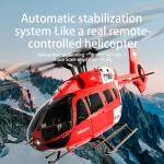 Ssccgym C190 H145 6CH Remote Control Helicopter Aircraft for Adults Beginners RC Heli Single Rotor No Ailerons Maintain Altitude Hover/Optical Flow Positioning RTF 335MM (Red 2-Battery)