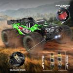 1:14 Scale RC Cars for Adults, 40+KPH High Speed Remote Control Car RC Truggy, 4x4 Off-Road Remote Control Truck, All Terrain Waterproof Electric Car for Snow, Sand, Beach with 2 x 2S Batteries