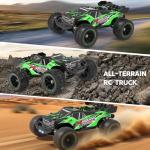 1:14 Scale RC Cars for Adults, 40+KPH High Speed Remote Control Car RC Truggy, 4x4 Off-Road Remote Control Truck, All Terrain Waterproof Electric Car for Snow, Sand, Beach with 2 x 2S Batteries