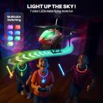 SYMA S107H-E RC Helicopter, Remote Control Helicopter with 40 Mins Flight Time(2 Batteries), Auto Obstacle Avoidance, 7 LED Lights and Altitude Hold, Gifts Toys for Boys Girls