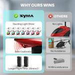 SYMA S107H-E RC Helicopter, Remote Control Helicopter with 40 Mins Flight Time(2 Batteries), Auto Obstacle Avoidance, 7 LED Lights and Altitude Hold, Gifts Toys for Boys Girls