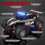 BLUEJAY Remote Control Car, 2.4GHz High Speed 33KM/H RC Cars Toys, 1:12 Monster RC Truck Off Road with LED Headlight and Rechargeable Battery Gifts for Adults Boys 8-12