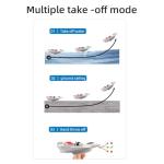 GoolRC RC Plane Remote Control Airplane, 3 in 1 Water Land Air RC Airplane, 2.4GHz 2CH RC Aircraft, RC Glider with Gyroscope and Stunt Flying, 2 Batteries for Beginners, White