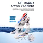 GoolRC RC Plane Remote Control Airplane, 3 in 1 Water Land Air RC Airplane, 2.4GHz 2CH RC Aircraft, RC Glider with Gyroscope and Stunt Flying, 2 Batteries for Beginners, White