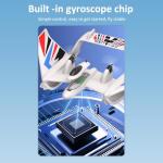 GoolRC RC Plane Remote Control Airplane, 3 in 1 Water Land Air RC Airplane, 2.4GHz 2CH RC Aircraft, RC Glider with Gyroscope and Stunt Flying, 2 Batteries for Beginners, White