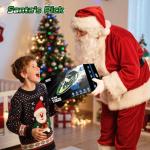 DEERC High Speed RC Boat with LED Lights, 30KM/H Fast Remote Control Racing Boat, Self-Righting, 2 Batteries, 24+ Mins, 2.4GHz Pool & Lake Toys for Kids & Adults