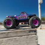 ARRMA RC Truck 1/10 Quake 223S 2WD RTR (Battery and Charger Not Included) Brushless Monster Truck, Purple, ARA3537T3