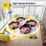Holy Stone HS210 Mini Drone for Kids 8-12 and Beginners, RC Nano Quadcopter Indoor Drone with Circle Fly, Auto Hovering, 3D Flip, and Headless Mode, Great Gift Toy for Boys and Girls, Pink