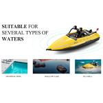 GoolRC RC Jet Boat, WLtoys WL917 16km/h High Speed Remote Control Boat, 2.4Ghz RC Jet Toys Storage Bag Led Lights Gift for Teens Adults