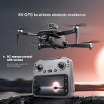 GPS Drone with 4K Camera, 4.5" LCD Display - 3,280ft RC Range, Auto return, Follow Me, Go Home, Gesture Control, One Key Takeoff/Landing, Altitude Hold,led Light ，Professional Quadcopter for Aerial Photography Control and Video Recording, Sports Racing Car Appearance, Beginner-Friendly FPV RC Quadcopter