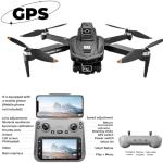 GPS Drone with 4K Camera, 4.5" LCD Display - 3,280ft RC Range, Auto return, Follow Me, Go Home, Gesture Control, One Key Takeoff/Landing, Altitude Hold,led Light ，Professional Quadcopter for Aerial Photography Control and Video Recording, Sports Racing Car Appearance, Beginner-Friendly FPV RC Quadcopter