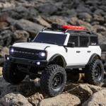 Axial RC Truck 1/24 SCX24 Ford Bronco 4X4 RTR Brushed Rock Crawler (Battery & Charger Included), White, AXI00006V2T4
