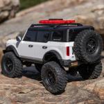 Axial RC Truck 1/24 SCX24 Ford Bronco 4X4 RTR Brushed Rock Crawler (Battery & Charger Included), White, AXI00006V2T4