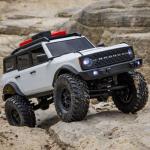 Axial RC Truck 1/24 SCX24 Ford Bronco 4X4 RTR Brushed Rock Crawler (Battery & Charger Included), White, AXI00006V2T4