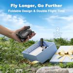 Drone with AI Optical Flow & AI Voice/Gesture Control, 1080P FHD FPV Camera for Kids Beginners Adults, Brushless Motor Foldable RC Drone, One-Key Start, 3D Flips, 2 Batteries 26 Min, Indoor/Outdoor