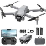 ASFSFQ PRO Drone with Camera for Adults 4K, Brushless Motors Drone for Kids Beginners, 40mins Flight Time with 2 Batteries, FPV Foldable RC Quadcopter, Toys Gifts for Teen Boys Girls, Beginner（Grey）