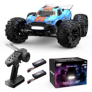MJX Hyper GO H16MT 1/16 4X4 RTR Brushless Fast RC Cars for Adults, Max 43mph RC Trucks, Portable Remote Control Car for Boys, RC Truck Compatible with 3S Lipo