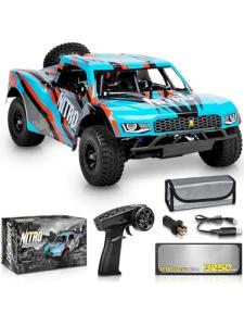 Verahaus 1/8 Scale Brushless RC Cars for Adults，Max 40mph Electric Off-Road Monster Truck,Waterproof High Speed RC Car 4WD Remote Control Car with 3S Lipo 30+ Min Play, All Terrain