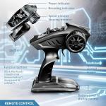 19" Big RC Boat High Speed 35+ KPH Remote Control Boat for Kids and Adults, Outdoor Water Toy Race Ship for Pool Lake With 3000mAh Big Capacity Battery,Water Play Toy Gift Racing Ship with LED Light