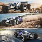 SIMREX 1:18 Scale 4WD RC Car | 28MPH High Speed Off-Road Remote Control Truck | All-Metal Transmission & Nylon Chassis | 30+ Min Runtime | Gift for Adults, Teens & Kids (Blue)